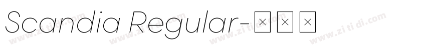Scandia Regular字体转换